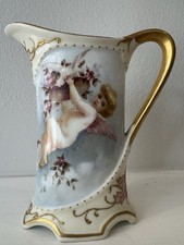 RARE Antique CFH/GDM Limoges Porcelain Reticulated Urn Vase picture