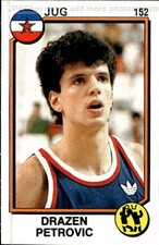 1988 Panini Supersport #152 Drazen Petrovic Figure picture