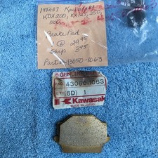 OEM Kawasaki Brake Pads 43050-1063 KDX200 KX125 KX250 KX500 1982-1987 NOS Genuin picture