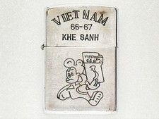 Zippo Vietnam 66-67 Khe Sanh War Lighter with Box and Manual picture