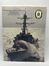 ☆ USS MICHAEL MURPHY DDG-112 NAVY  DESTROYER COMMISSIONING PROGRAMS 2012 ☆ picture