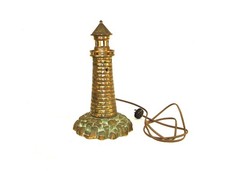 Antique/ Vintage Bronze Light House Lamp picture