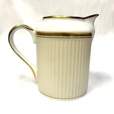 FITZ & FLOYD CLASSIQUE D'ARGENT II GOLD PATTERN CREAM (Excellent Condition) picture