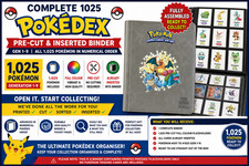 Pokemon Pokedex Binder 1-1025 Gen 1-9 TCG Pre-Cut Placeholder Cards Complete picture