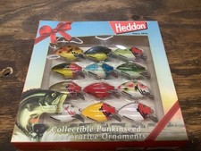 Vintage Heddon Punkinseed Fishing Lures Ornaments Set of 12 Plastic  Series 1 picture