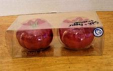 Vintage Tomato Salt Pepper Shakers TAG NEW in Package picture