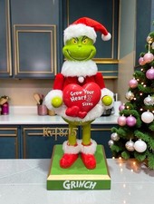 11” 2026 RUZ Dr Seuss Grinch Grow Your Heart 3 X Nutcracker Christmas Faux Fur picture