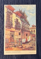 Postcard - Granada - Cuesta del Pescado Exterior de una casa antigua - UNPOSTED picture