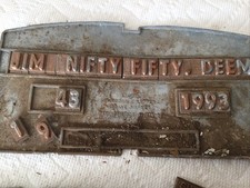 Vintage Tombstone Plaque. picture