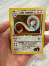 Erika's Dragonair #4/132 / 1st Edition / WotC Pokemon TCG Gym Heroes picture