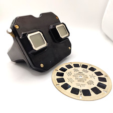Vintage Sawyer's View-Master Model C Black Bakelite 1950s w/ Cisco Kid Reel #960 picture