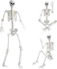 7.9Ft/240Cm Giant Skeleton Halloween Skeleton Life Size Skeleton Posable picture