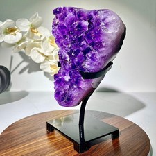 8.27LB Top Brazilian amethyst spiritual restoration for large teeth crystal bloc picture