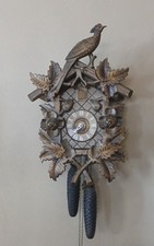 Beautiful Black Forest Pheasant Cuckoo Clock-8 Day- Large Clock By Dold  picture