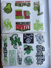 Vintage SoBe Lizard Stickers - Deadstock BRAND NEW picture
