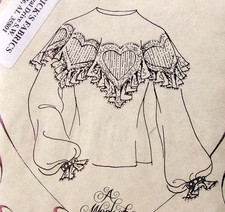 Vintage French Heart Blouse Heirloom Sewing Pattern Susan Oliver Size 6-22 UNCUT picture