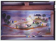 Melrose Plantation LA Clementine Hunter Wash Day Mural 2004 African House picture