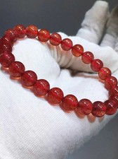 7.8mm Natural Beautiful Red Strawberry Quartz Crystal Beads Bracelet picture