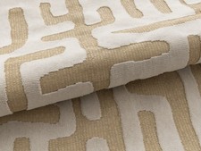 Holly Hunt Great Outdoors Velvet Fabric- Crack The Code / Tumeric 0.50 yd 415/02 picture