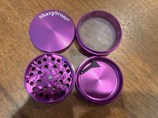 SharpStone 63MM Spice Tobacco Herb Grinder -4 Piece- Purple picture