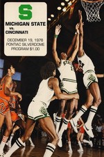 1978 Michigan State vs Cincinnati Basketball Poster 24x36” 🏀 Retro Print picture