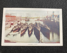 1907 Jamestown Exposition Torpedo Fleet Norfolk Navy Yard Postcard ~ Posted 1907 picture