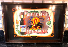 NEOART 2000 ANHEUSER-BUSCH Inc. BUDWEISER ADVERTISING SERVING TRAY 24x16x2.5 picture