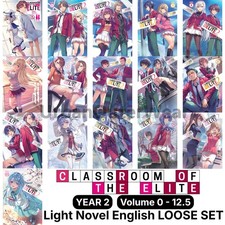 Classroom of The Elite Year 2 Vol 0-12.5 English Version Light Novel LOOSE Set picture