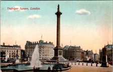 Trafalgar Square London England Scenic Postcard picture