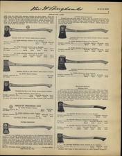 1931 PAPER AD Plumb Champion Axe Axes Dreadnaught Single Double Bit Handled picture
