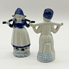 Vintage Chicago Worlds Fair 1933 Souvenir Delft Blue Dutch Village Ceramic picture
