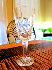 Waterford Signed Crystal Cut 5.30 inch 2.75 oz. Stemmed Wine Cordial Drink Glass picture