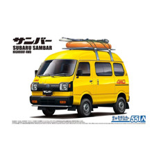 Aoshima: 1/24 SUBARU TT1 SAMBAR HIGH-ROOF 4WD '80 Scale Model Kit #55 Brand New picture