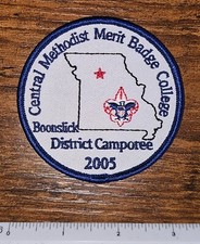 Central Methodist Merit Badge College Boonslick District Camporee 2005 BSA Patch picture