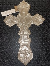 Stonebriar Collection Aluminum HOPE 12” Hanging Wall Cross NWT picture