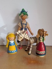 Vintage Wooden Polish Dolls Travel Souvenirs  picture