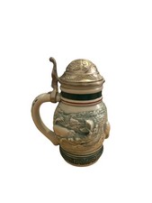 Avon Endangered Species Sperm Whale Mini Beer Stein w/ Lid 5 oz 1992 New in Box picture
