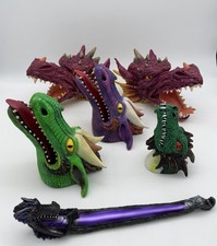 Vintage 2000 Adam’s Apple Dragon Lot Blacklight Reactive Incense HolderY2K(#B36) picture