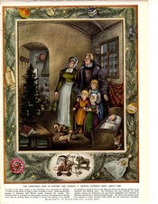 1958 Martin Luther's Christmas Tree from Illustrated London News original print picture
