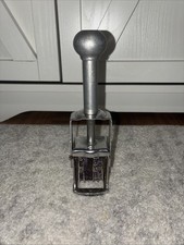 Old Vtg Chrome Numbering Machine Stamp  COSCO KING SIZE Made In USA picture