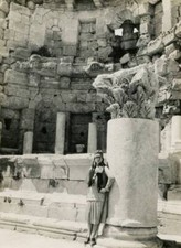 The nymphaeum Greek-Roman city of Gerasa 1930 Historic Old Photo picture
