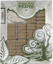 Piñon Natural Wood Incense Bricks with Holder, 100 Count picture