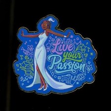 Tiana Princess and the Frog Live Your Passion Quote Starter Disney Pin 156562 picture