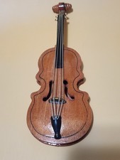Miniature Wooden Violin (No Bow) 9.5” Long Decorative Collectible picture