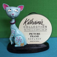 Retro 60-70's Style Cool Cat Picture Frame Stand by Katherine's Collection Teal picture
