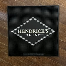 Hendricks Gin Bar Spill Mat Rubber 15” Square Commercial Grade Service Mat picture