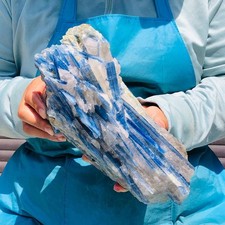 7.81LB Natural Blue crystal mineral standard Quartz Crystal Healing Sample 5288 picture