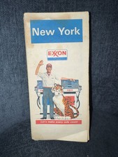 1979 Exxon New York State Road Map Tiger in Your Tank Gas Station Attendant picture