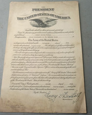 Pre-WWII 1938 U.S. Army Officer Commission Certificate Medical Corps 1st Lt Seal picture
