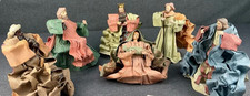 Vintage Silvestri Paper Mache Nativity Set 6 Pc Christmas Figures Philippines 1 picture